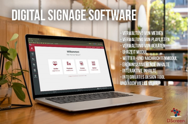 DScreen-DoorSign Digital Signage Software 1Jahr