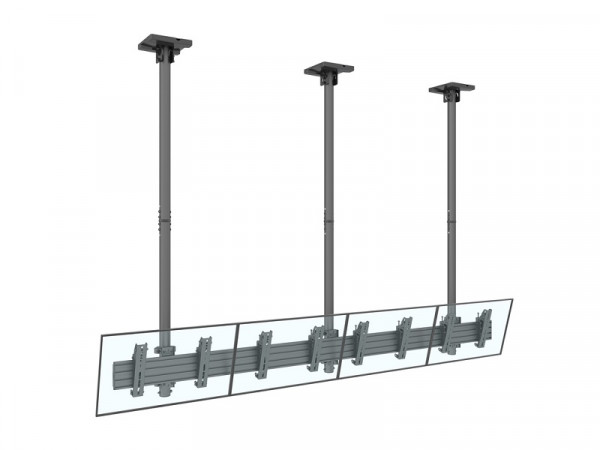 Deckenhalter 4x, 30"-42", schwarz, VESA 100x